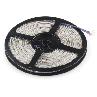 Гибкая светодиодная лента 300 SMD 3528, 5м, 12V, 8мм*2,7мм, влагостойкая, белая (белая основа)