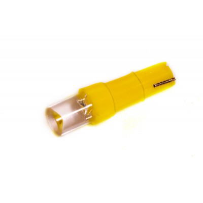 Светодиодная лампа AllLight T 5  1 диод LED W2*4.6d12V YELLOW