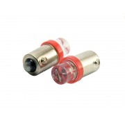 Светодиодная лампа AllLight T 8.5  1 диод LED BA9S 12V RED
