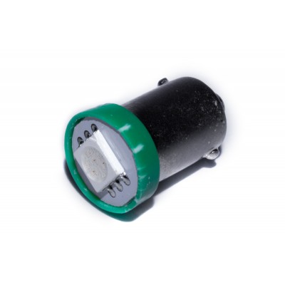 Светодиодная лампа AllLight T 8.5  1 диод 5050 BA9S 12V 0.45W GREEN