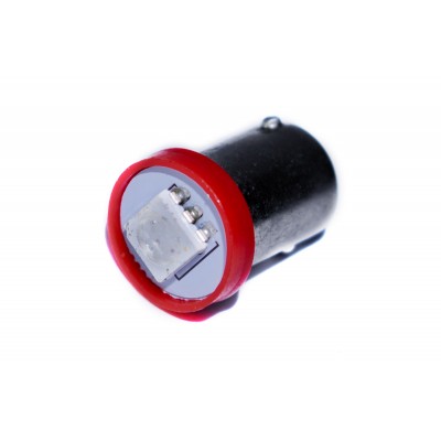 Светодиодная лампа AllLight T 8.5  1 диод 5050 BA9S 12V 0.45W RED