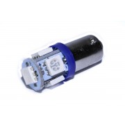 Светодиодная лампа AllLight T 8.5  5 диодов 5050 BA9S 12V BLUE