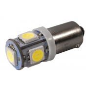 Светодиодная лампа AllLight T 8.5 5 диодов 5050 BA9S 24V WHITE