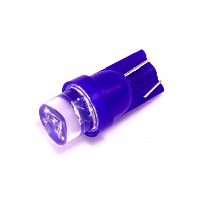 Светодиодная лампа AllLight T10  1 диод LED бц W2,1x9,5d 12V BLUE
