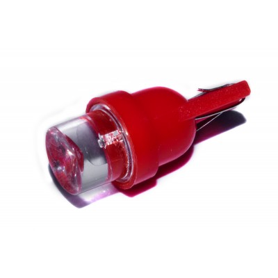 Светодиодная лампа AllLight T10  1 диод LED бц W2,1x9,5d 12V RED