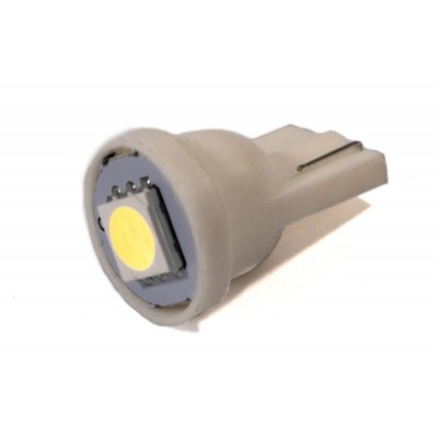 Светодиодная лампа AllLight T10  1 диод 5050 W2,1x9,5d 24V 0,45w WHITE