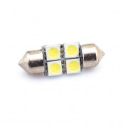 Светодиодная лампа AllLight T11  4 диода 5050 S8.5 36mm 12V White