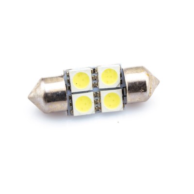 Светодиодная лампа AllLight T11  4 диода 5050 S8.5 36mm 12V White