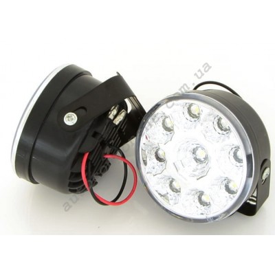Ходовые огни DRL-JH-109-9LED 24V Круглые, 9 диодов (0,5w)