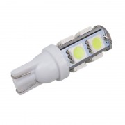Светодиодная лампа AllLight T10  9 диодов 5050 W2,1x9,5d 12V WHITE