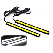 Ходовые огни DRL-COB-14CM сплошной свет WHITE черный корпус