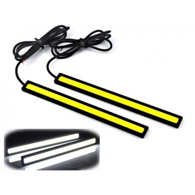 Ходовые огни DRL-COB-14CM сплошной свет WHITE черный корпус