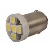 Светодиодная лампа AllLight T 8.5  5 диодов 3528 BA9S 12V WHITE