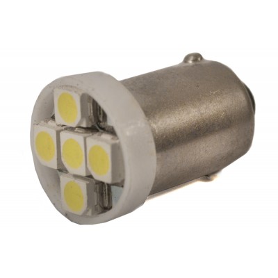 Светодиодная лампа AllLight T 8.5  5 диодов 3528 BA9S 12V WHITE