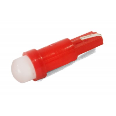 Светодиодная лампа AllLight T 5  1 диод  COB W2*4.6d 12V RED
