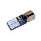 Светодиодная лампа AllLight T10 24 диода 4014 W2,1x9,5d 12V BLUE + обманка и драйвер