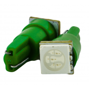 Светодиодная лампа AllLight T 5  1 диод SMD5050 W2*4.6d 12V GREEN