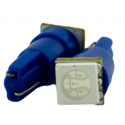 Светодиодная лампа AllLight T 5  1 диод SMD5050 W2*4.6d 12V BLUE