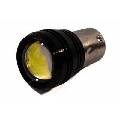 Светодиодная лампа AllLight T25  1 диод 3WATT BA15S 12V WHITE с линзой