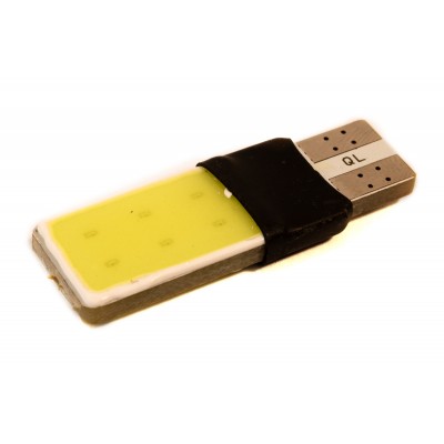 Светодиодная лампа AllLight T10  1 диод COB двухсторонняя W2,1x9,5d 12V WHITE