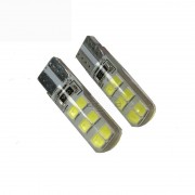 T10 12 SMD 3030 W2,1x9,5d WHITE 12V в силиконе
