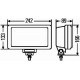 Фара дальнего света Hella Jumbo 220 1FE006300121 (1фара+крышка)