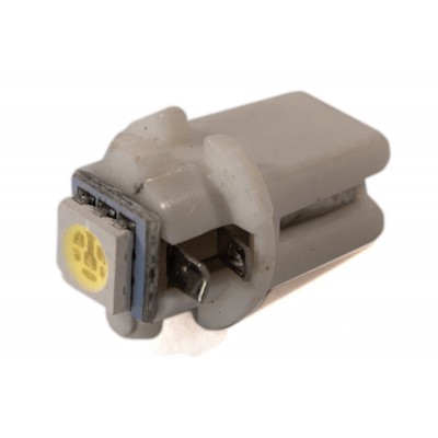 Светодиодная лампа AllLight T 5  1 диод 12V B8,5d панель приборов 2109 15*19мм WHITE