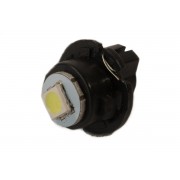 Светодиодная лампа AllLight T 6,5  1 диод 12V B8,3d панель приборов иномарка 18*18мм WHITE