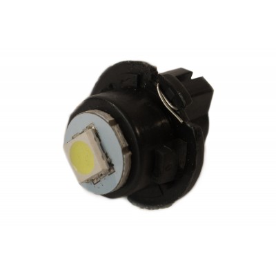 Светодиодная лампа AllLight T 6,5  1 диод 12V B8,3d панель приборов иномарка 18*18мм WHITE