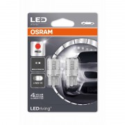 Комплект светодиодных ламп OSRAM 7705R W21W 12V W3X16d RED 2pcs. blister