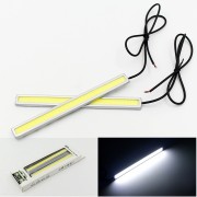 Ходові вогні DRL-COB-17CM суцільне світло WHITE сріблястий корпус