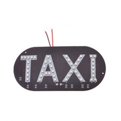 Светодиодная табличка TAXI синяя