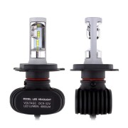 Комплект світлодіодних ламп HeadLight S1 H4 6500K 4000lm з радіатором 12-24V