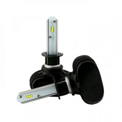 Комплект світлодіодних ламп HeadLight S1 H1 6500K 8000lm з радіатором 12-24V