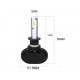 Комплект світлодіодних ламп HeadLight S1 H1 6500K 8000lm з радіатором 12-24V