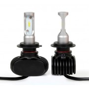 Комплект світлодіодних ламп HeadLight S1 H7 6500K 8000lm з радіатором 12-24V