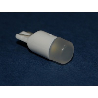 Светодиодная лампа T10 1 диод 1W W2,1x9,5d WHITE 12V матовая колба
