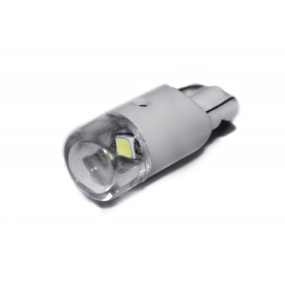 Светодиодная лампа AllLight T10  1 диод 1W Philips rp W2,1x9,5d WHITE 12V прозрачная