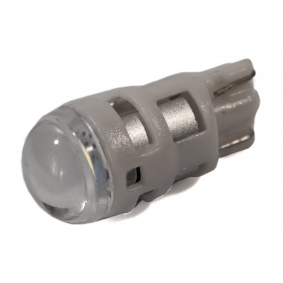 Светодиодная лампа AllLight T10  1 диод 1W Osram rp W2,1x9,5d WHITE 12V прозрачная