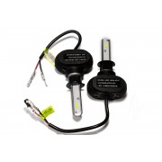 Комплект світлодіодних ламп HeadLight S1 H3 6500K 8000lm з радіатором 12-24V