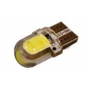 Светодиодная лампа AllLight T10  1 диод  COB 1W W2,1x9,5d 12V WHITE в силиконе МАЛЕНЬКАЯ