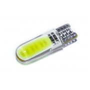 Светодиодная лампа AllLight T10  1 диод COB 1,5W W2,1x9,5d 12V WHITE в силиконе БОЛЬШАЯ