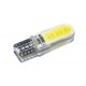 Светодиодная лампа AllLight T10  1 диод COB 1,5W W2,1x9,5d 12V WHITE в силиконе БОЛЬШАЯ