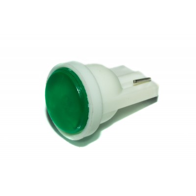 Светодиодная лампа AllLight T10  1 диод COB W2,1x9,5d 12V GREEN