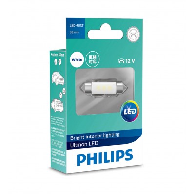 Светодиодная лампа Philips 11854ULWX1 Festoon LED 6000K 38mm 12V B1