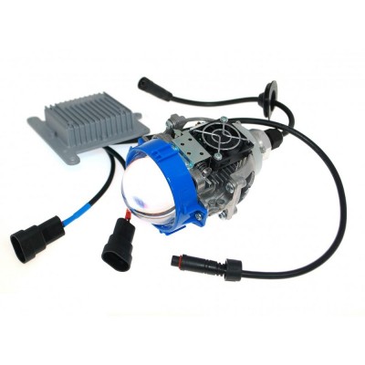 Линза светодиодная BLUELIGHT CR4 gen2 3.0 дюйма 3500Lm 5500K (blue) ближний-дальний (2шт/комлект)