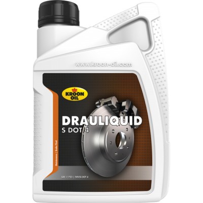 Тормозная жидкость KROON OIL DRAULIQUID-S DOT 4 BRAKEFLUID 1 л (KL04206)