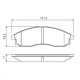 Тормозные колодки Bosch дисковые передние HYUNDAI Elantra 1.6,1.8i/MITSUBISHI L 200 2. 0986424340