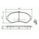 Тормозные колодки Bosch дисковые передние MAZDA 323 1.3i,1.5i,1.6i -03 0986424610