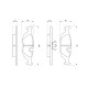 Тормозные колодки Bosch дисковые задние SAAB 9000/VOLVO 440/460 -98 0986460996